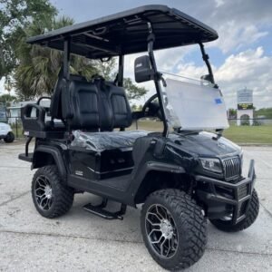 2025 Evolution D5 Maverick 2+2 Black Sapphire | 4-Seater Lifted Golf Cart