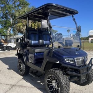 2025 Evolution D5 Maverick 2+2 Mediterranean Blue | 4-Seater Lifted Cart