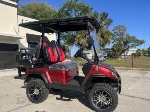 2025 Evolution D5 Maverick 2+2 Pearl White | 4-Seater Lifted Golf Cart