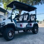 2025-Evolution-D5-Maverick-4-Plus-White-Golf-Cart-Front-View