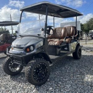 2025 E-Z-GO Express 6 Gas PTV | Inferno Red | Unlimited Range 6-Passenger Shuttle!