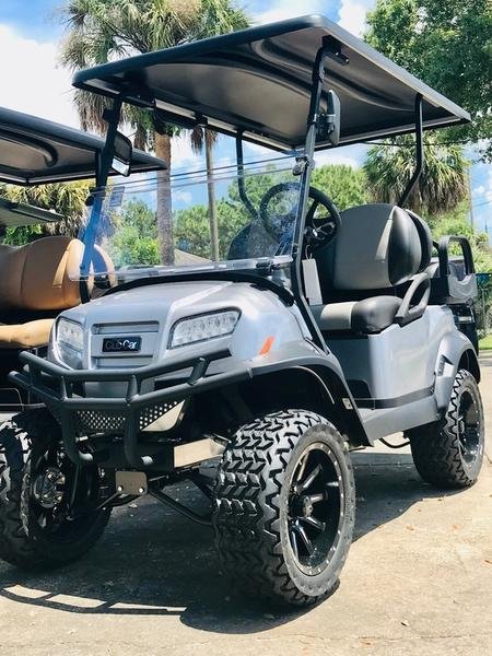 2026 Club Car Onward Lifted 4-Passenger Gas Golf Cart | Signature Silver | All-Terrain Power!