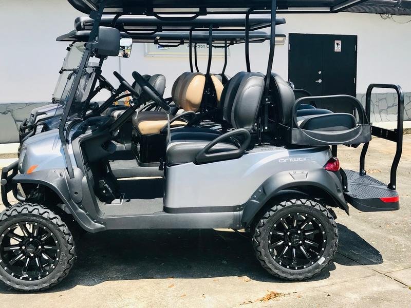 2026 Club Car Onward Lifted 4-Passenger Gas Golf Cart | Signature Silver | All-Terrain Power! - Image 2