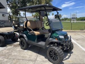 2026 Club Car Onward Lifted 4-Passenger Gas Golf Cart | Metallic Jade Green | Trail-Ready Power!