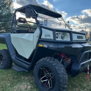2024 Kandi Cowboy AWD Utility Electric Golf Cart — Dual Motors — Lithium — Sand Color — Heavy Duty